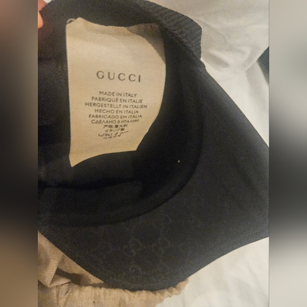 NWOT Gucci AUTHENTIC Black Monogram Baseball Cap Size L - Picture 7 of 7